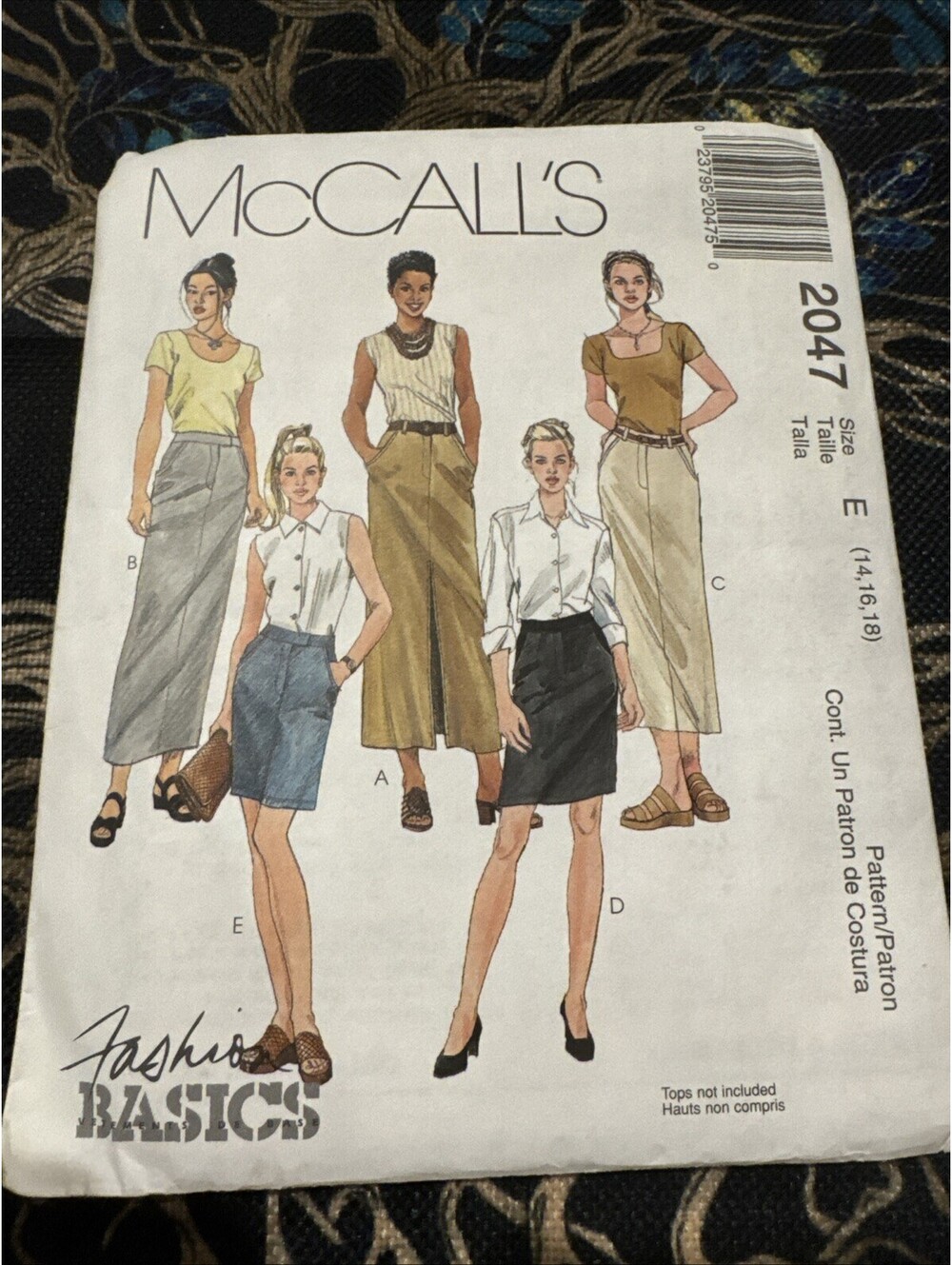 McCall’s 2047 Women’s Skirts Sizes 8 10 12 New Uncut